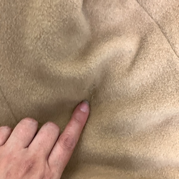 Vintage jones New York wool alpaca maxi Tan camel Belted Coat - Picture 8 of 11